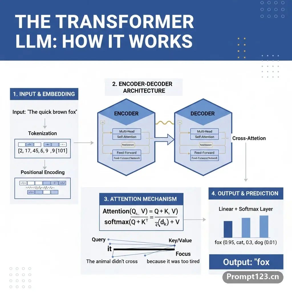 Transformer 大模型信息图