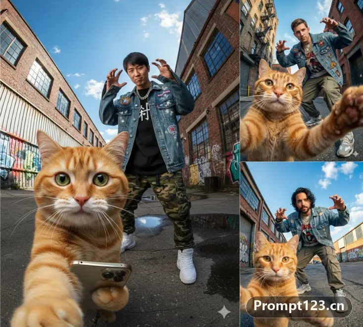 自拍的橘猫