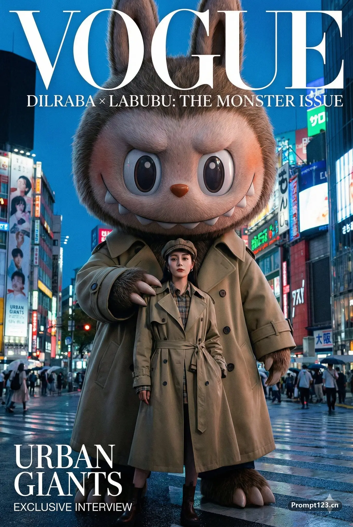 迪丽热巴 Labubu 时尚大片