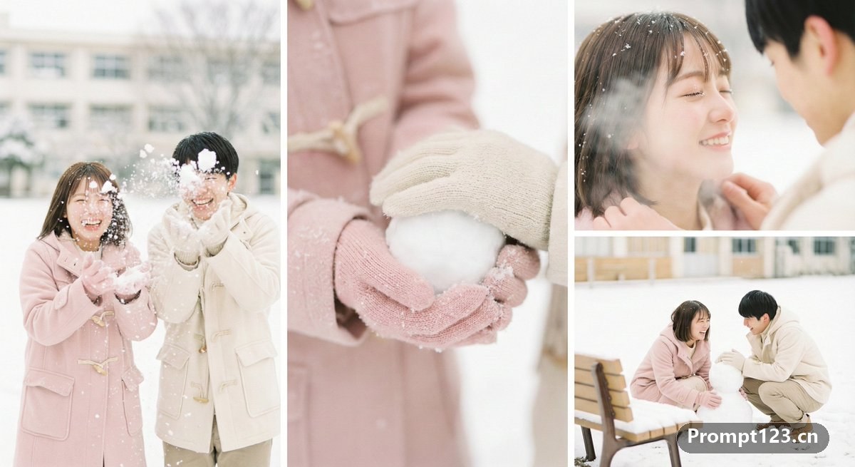 多角度特写的写真海报图
