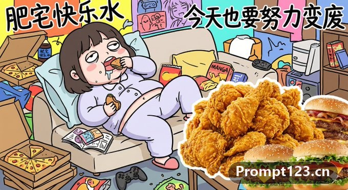 互联网沙雕风格插画