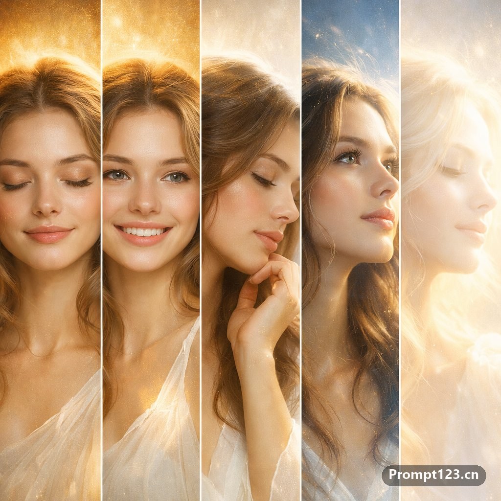 一幅超写实的竖幅拼贴画