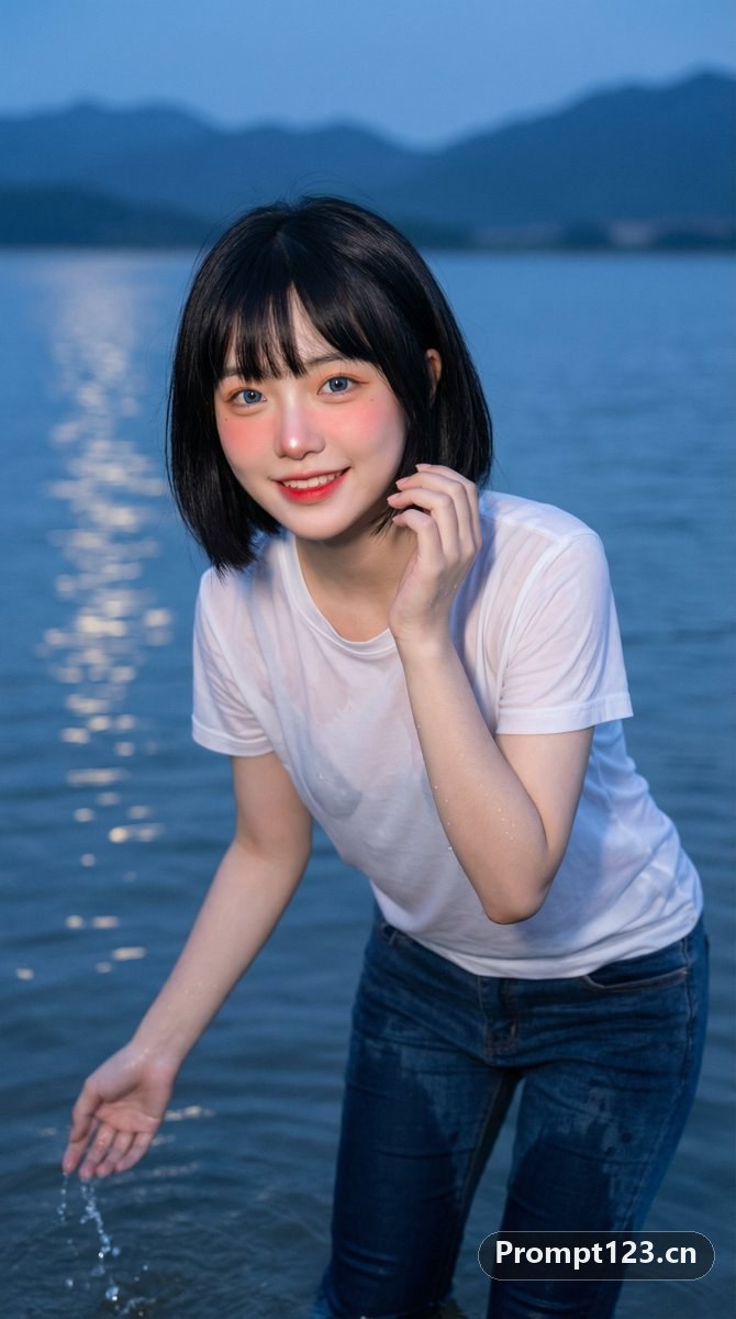 月光水域的俏皮定格