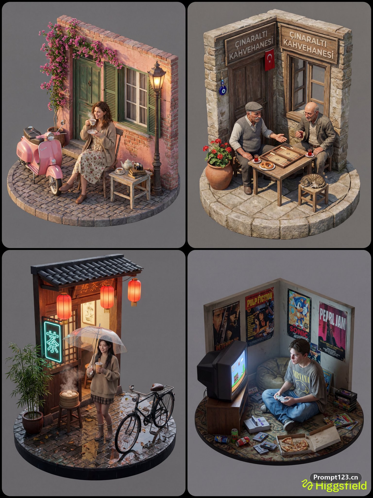 超逼真3D等距视图