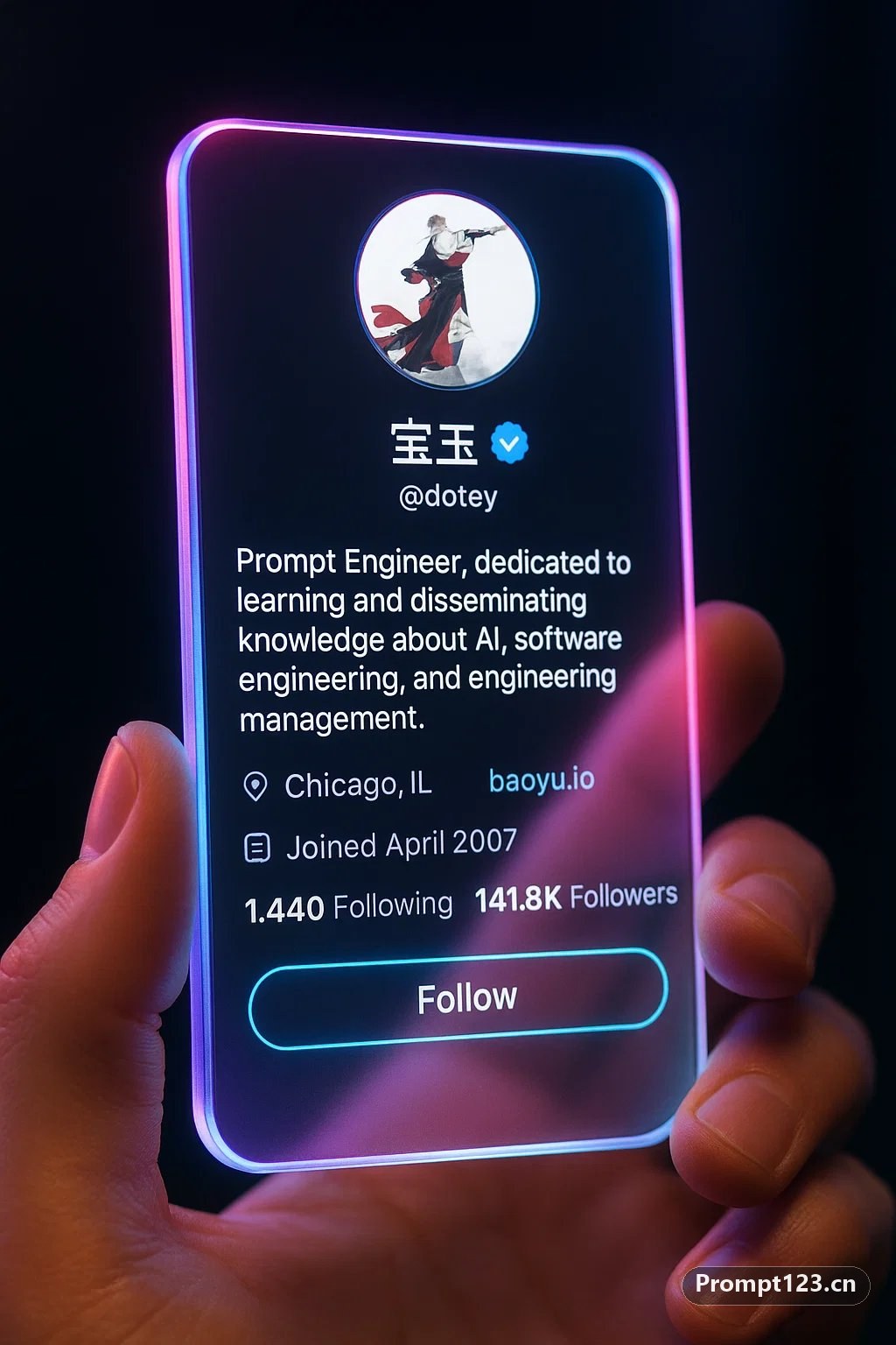 赛博美学未来社交软件界面照片