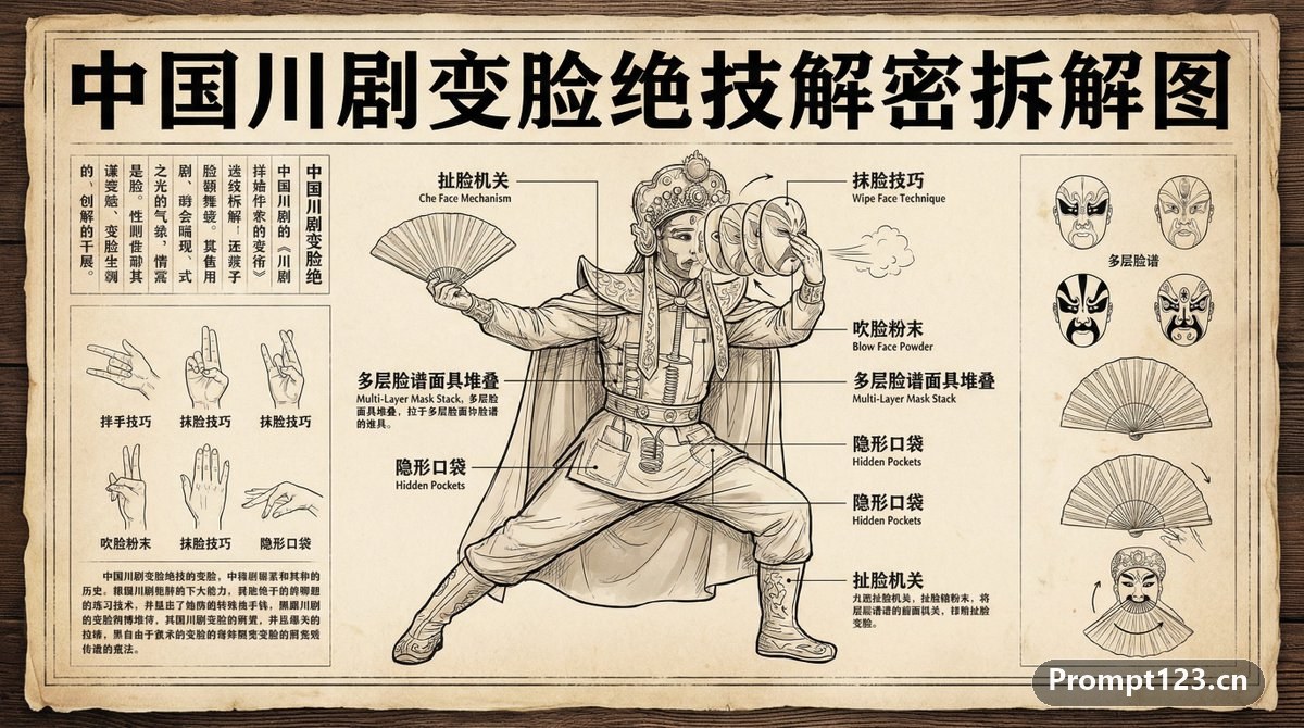 川剧变脸解密拆解图