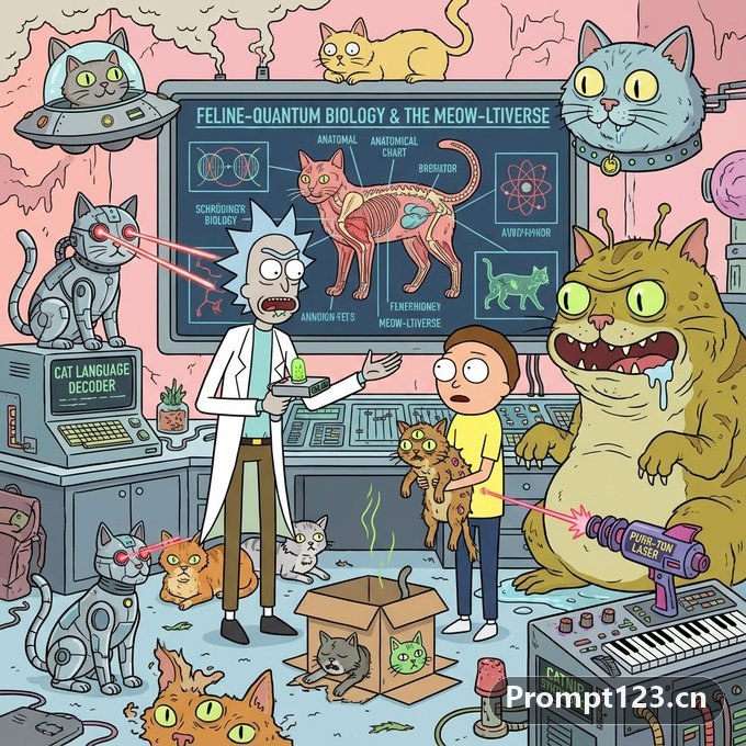 rick and morty画风卡片