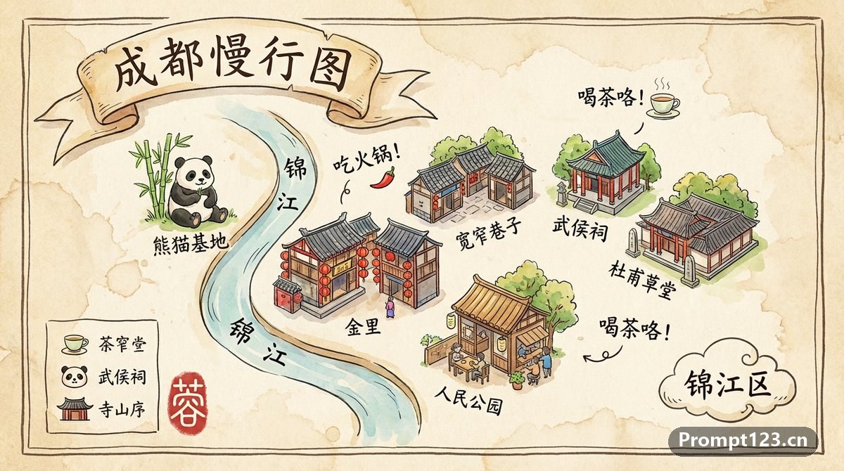 成都旅游地图