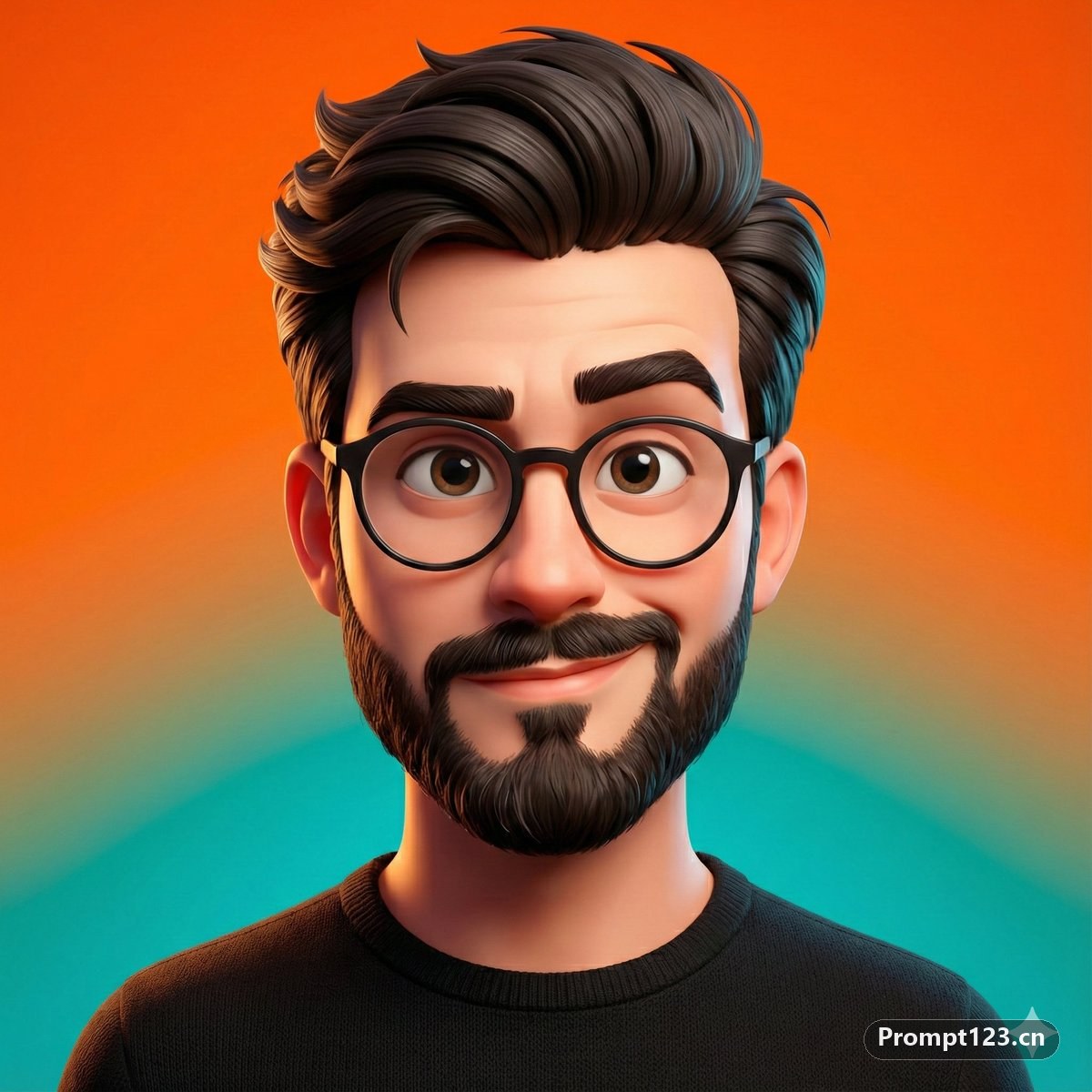 风格化的3D人物漫画