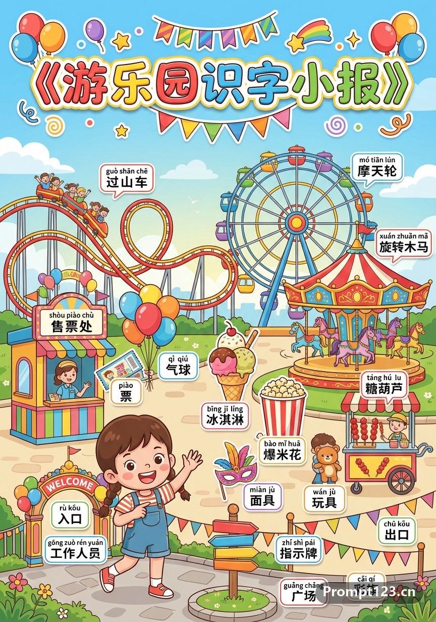 识字小报元提示词