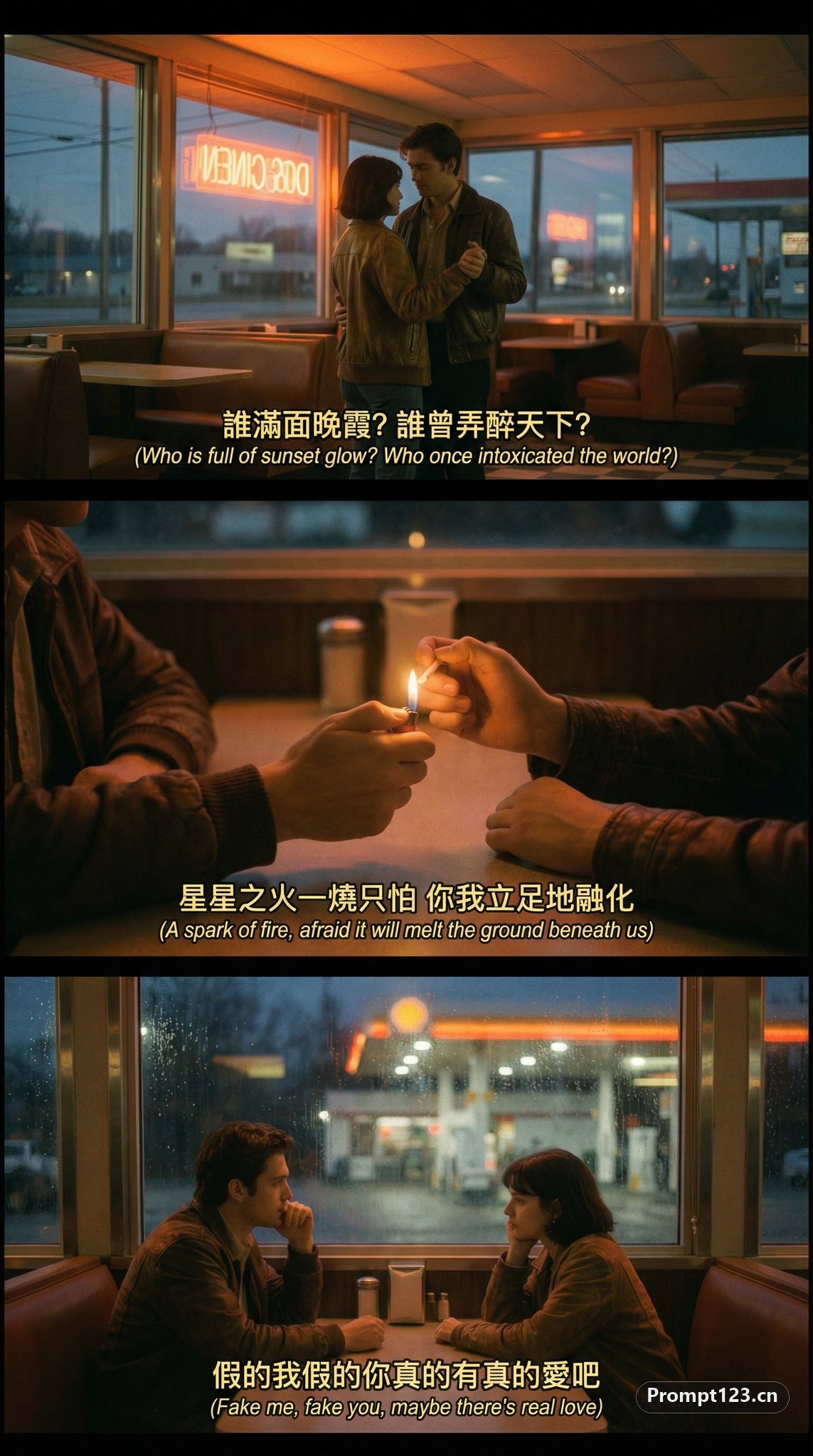 根据歌词生成电影般的图像