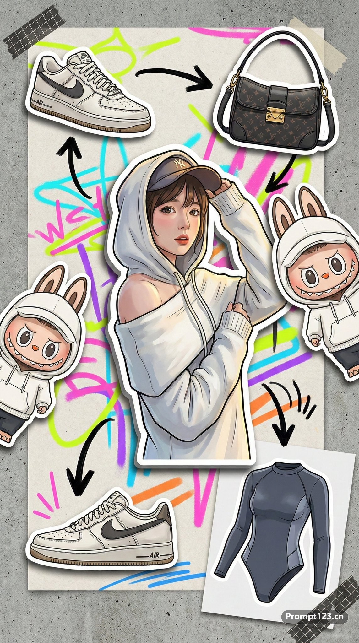 涂鸦记号笔手账