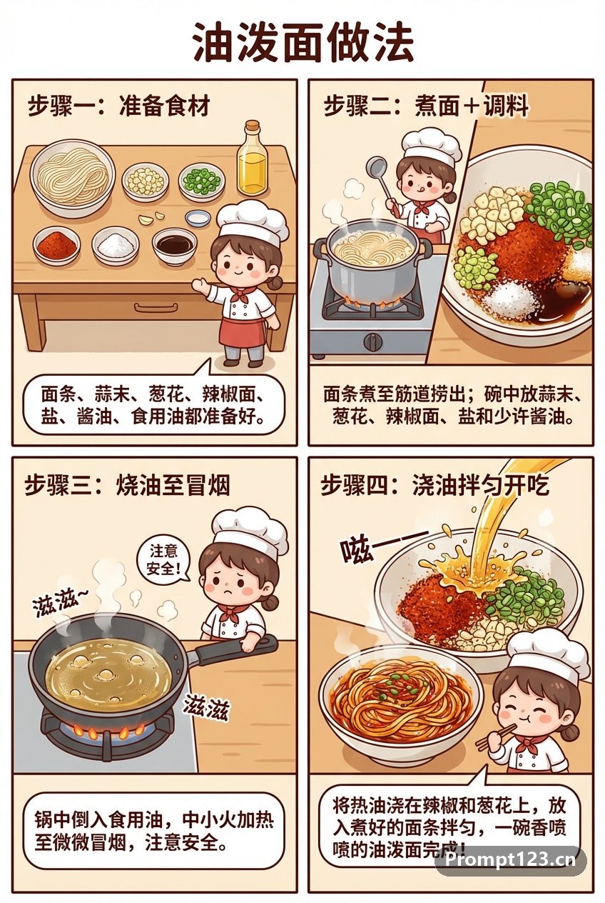 油泼面宫格漫画图