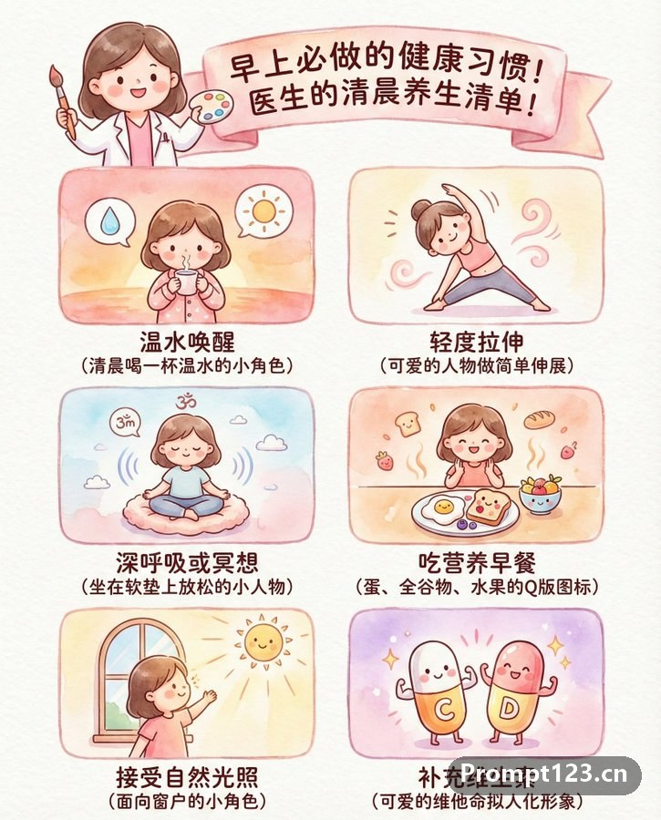 手绘美颜科普图
