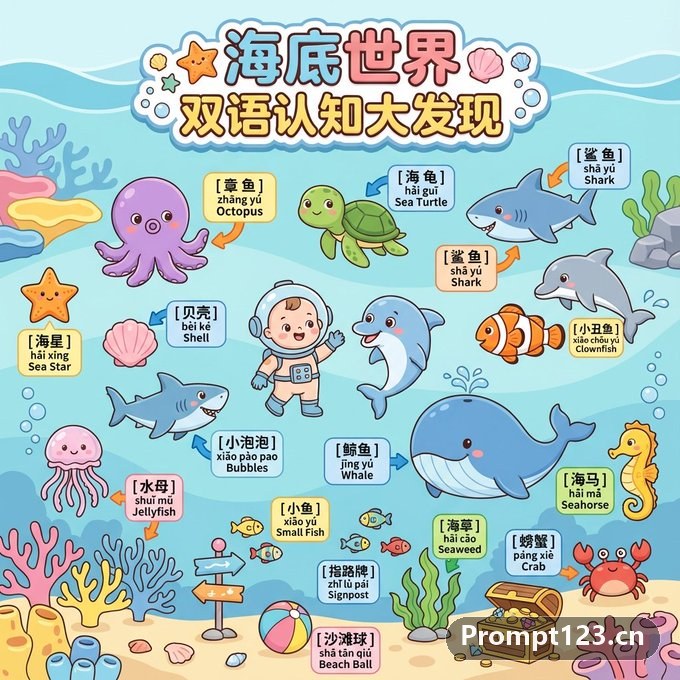 双语认知大发现-海底世界