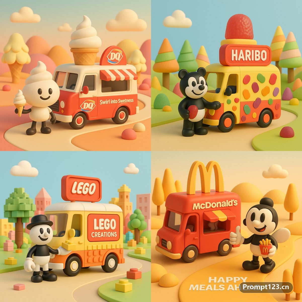 3D零食卡通世界