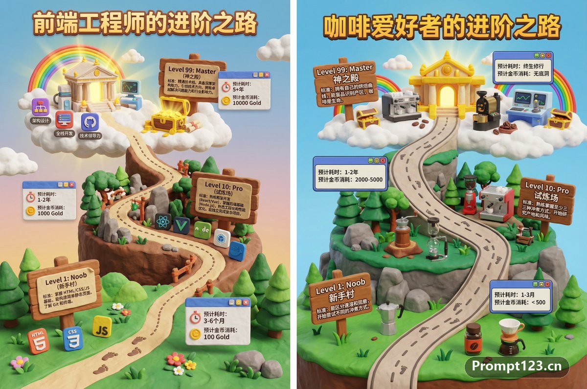 一张3D游戏关卡地图海报
