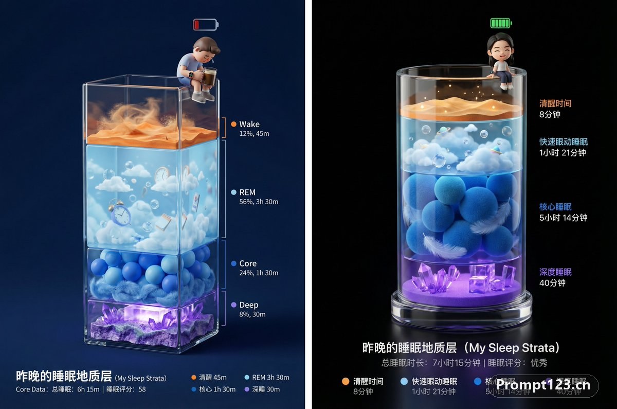 可爱的睡眠报告海报