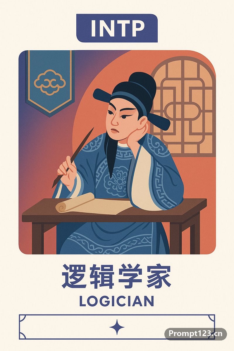 知名戏曲片段的MBTI人格类型卡片
