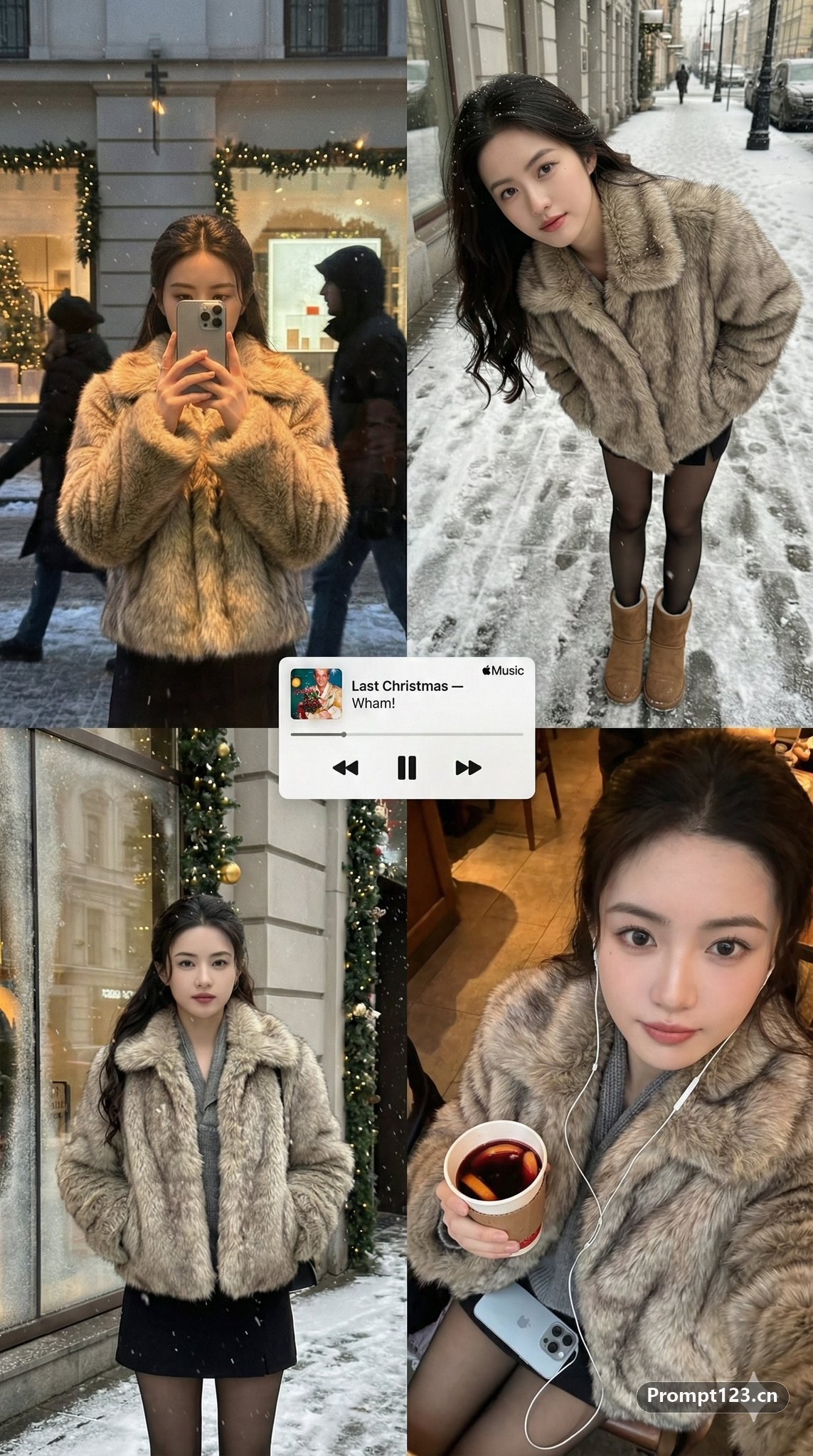 雪景下的精灵