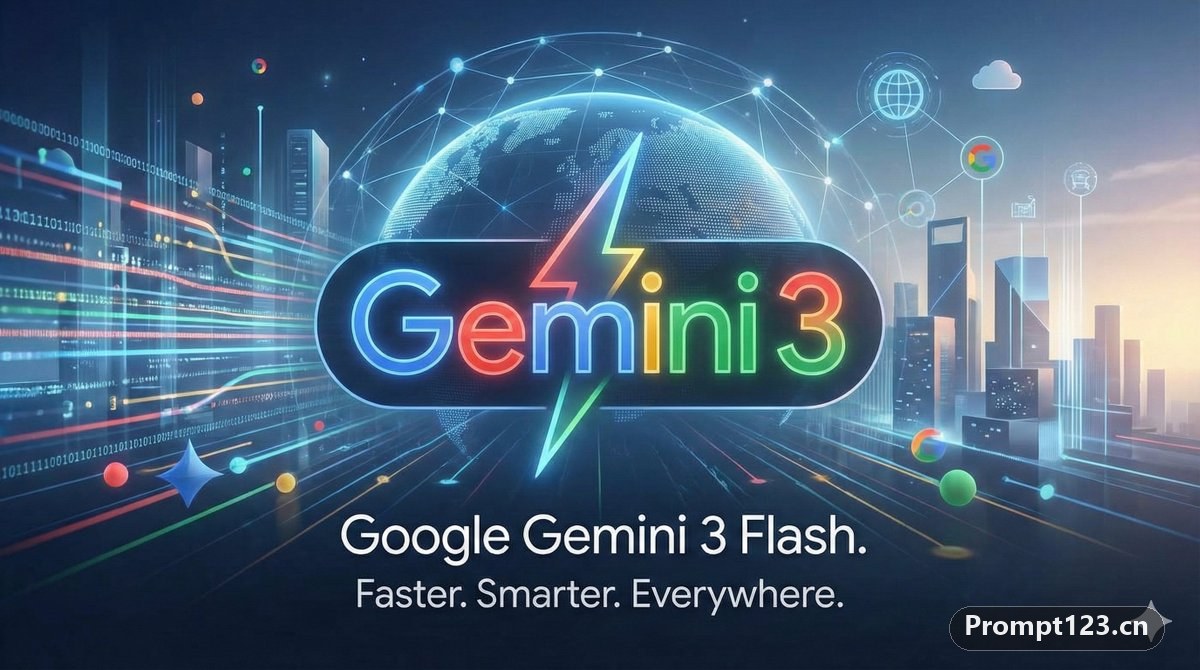 Gemini 3 flash广告图