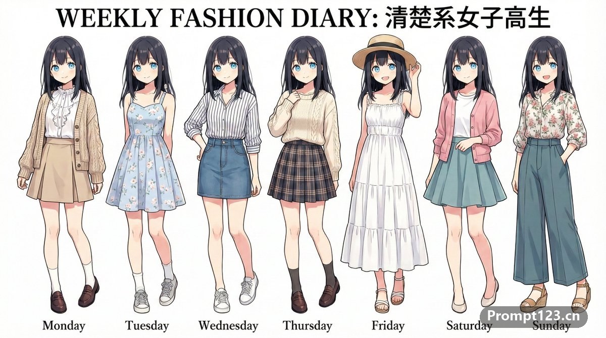 生成一周的服装搭配