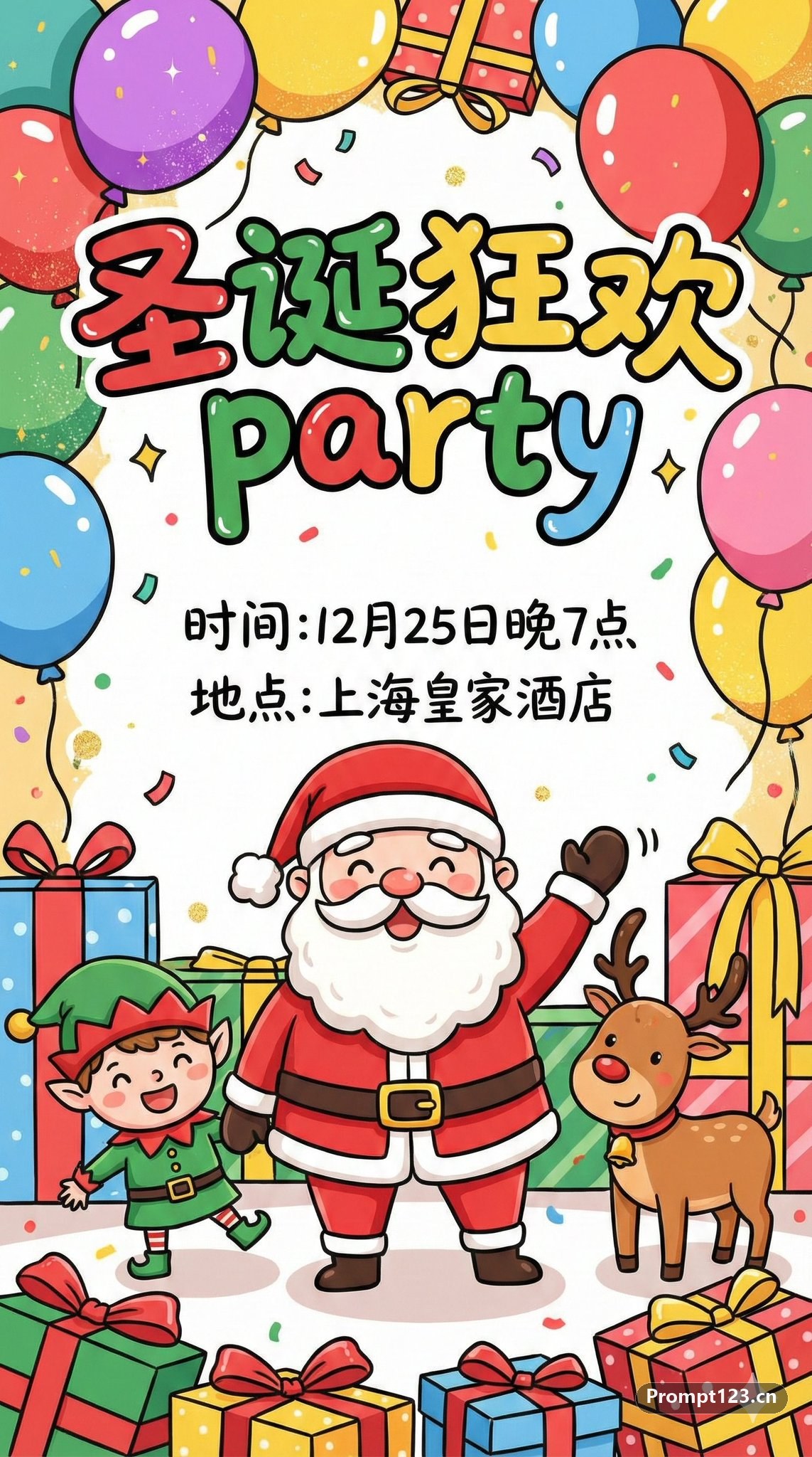 圣诞特辑-圣诞活动邀请卡