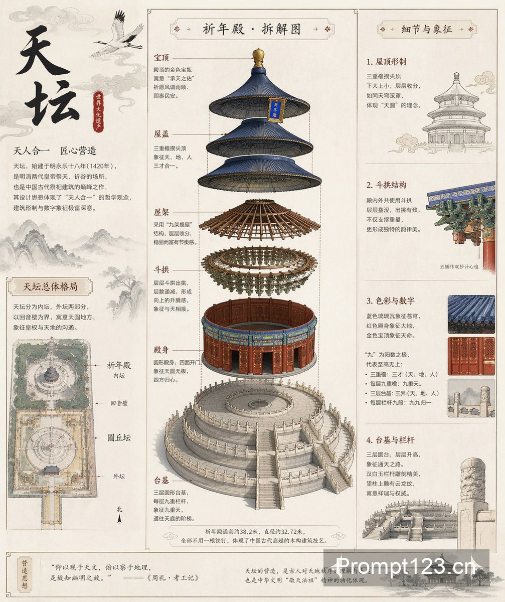 天坛古建拆解全图