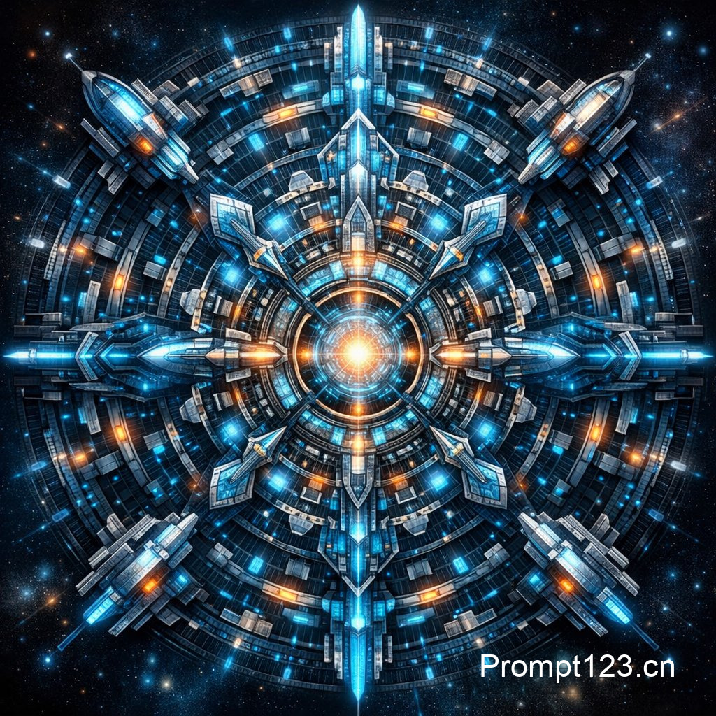 赛博朋克科幻曼荼罗