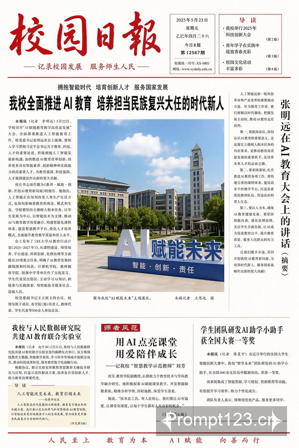 聚焦人工智能的校园日报