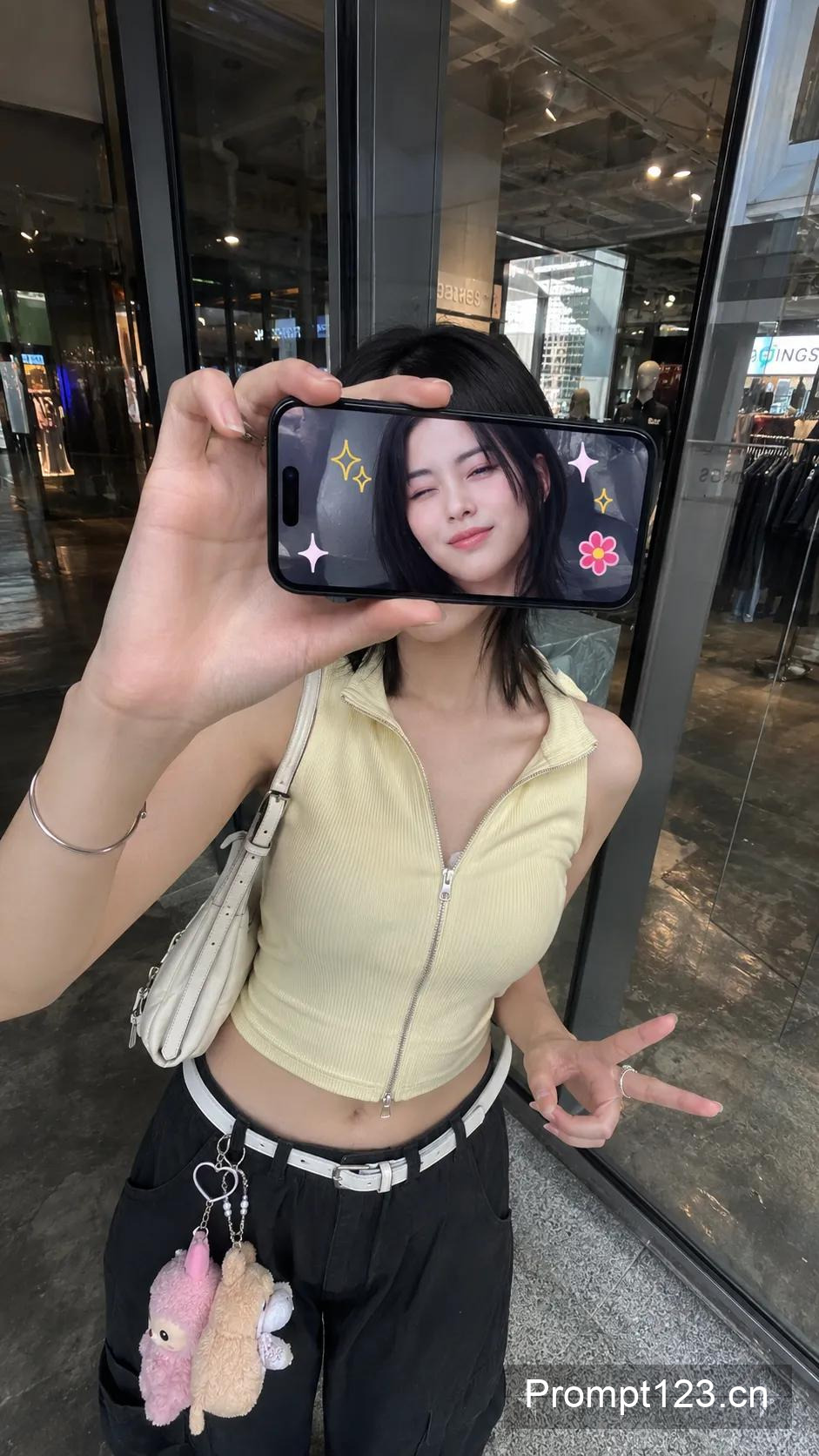 iPhone 屏幕遮脸创意人像