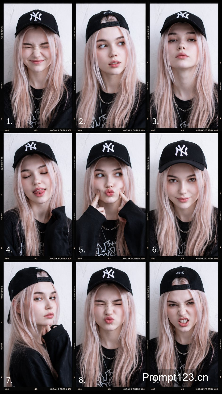 9-frame 时尚人像拼贴