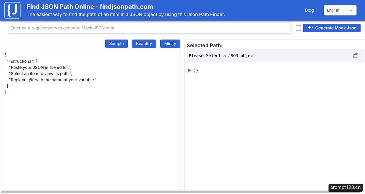 Find JSON Path Online