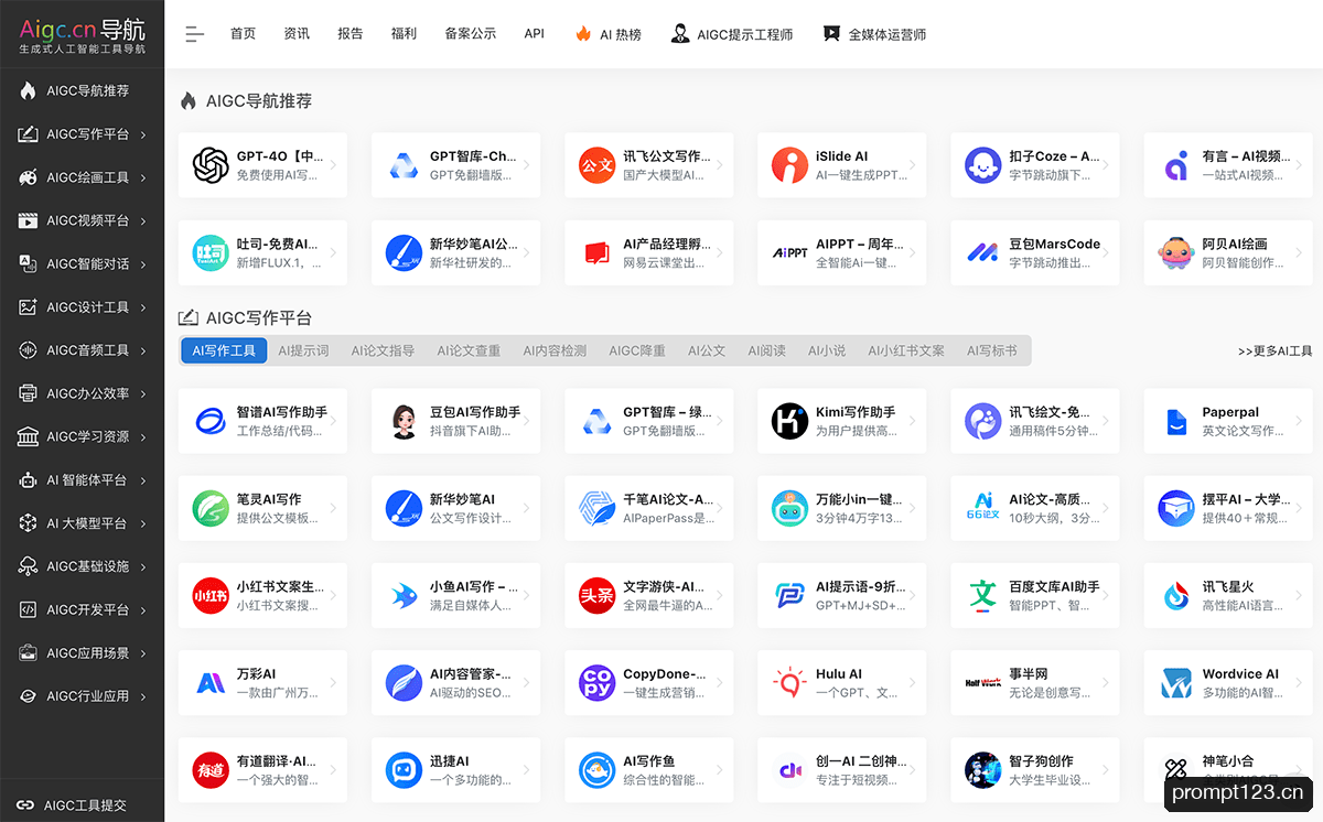 AIGC工具导航