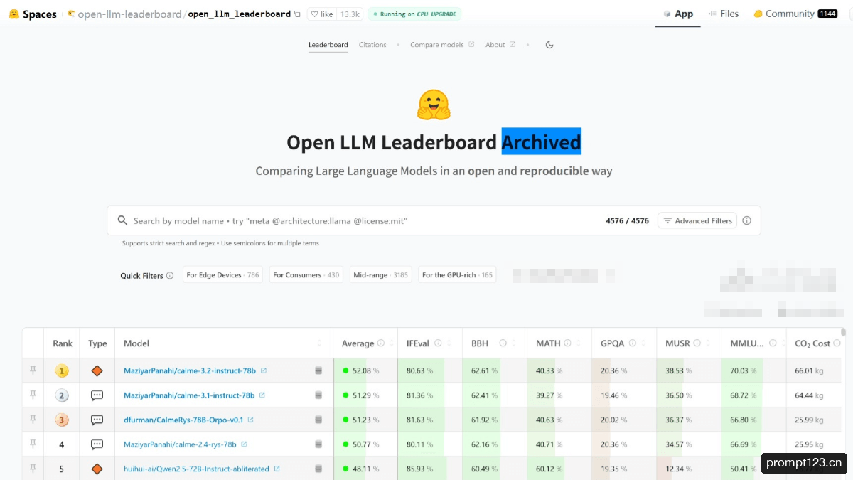 Open LLM Leaderboard 软件截图 1