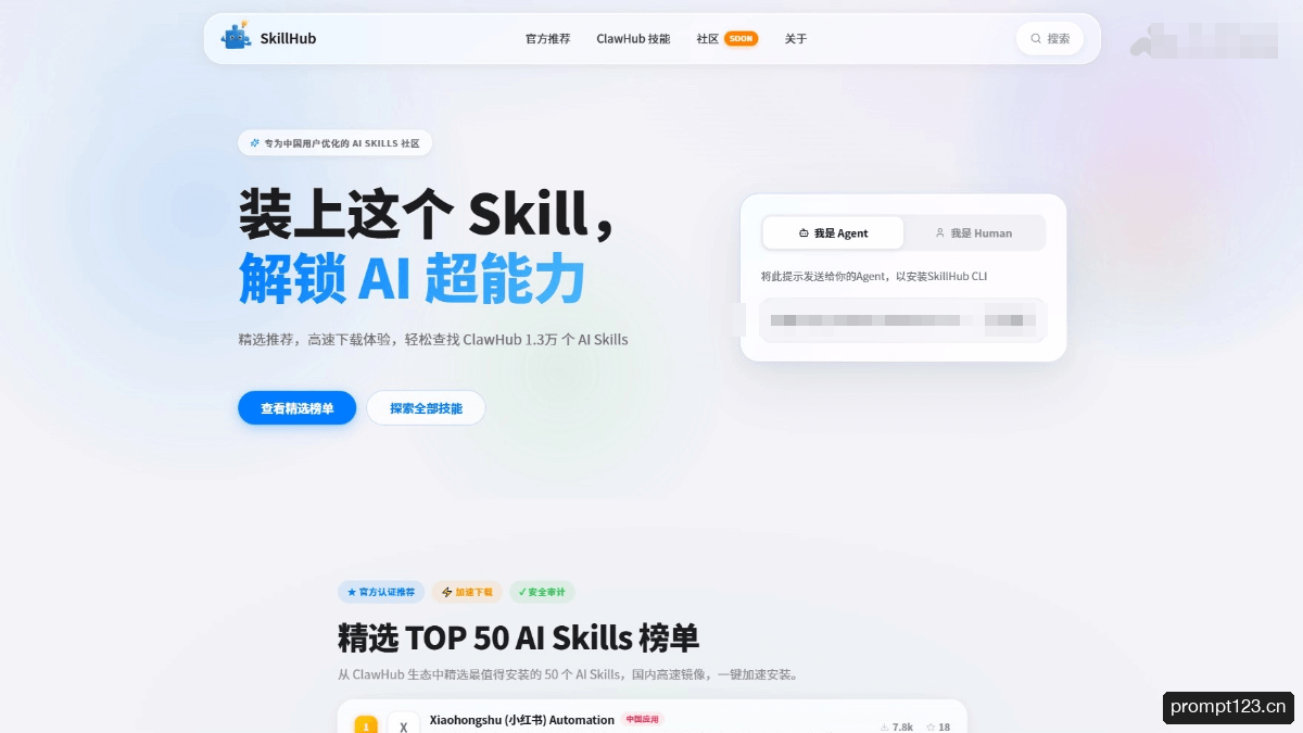 SkillHub 软件截图