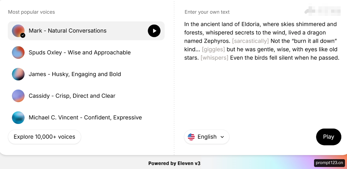 ElevenLabs 软件截图